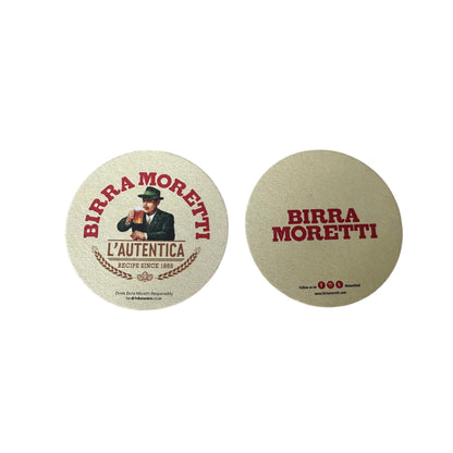 Birra Moretti Beer Coasters 100 PACK