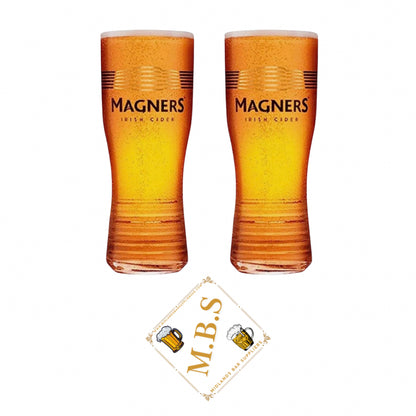 Magners Premium Irish Cider Pint Glasses, (Set of 2)