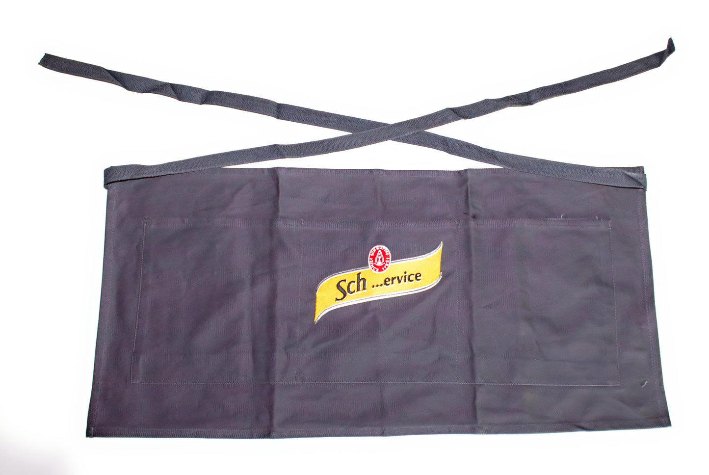 Midlands Bar Suppliers Schweppes SHORT WAIST APRON WITH POCKET CHEFS WAITERS COOKS BAR APRON GREY - CATERING