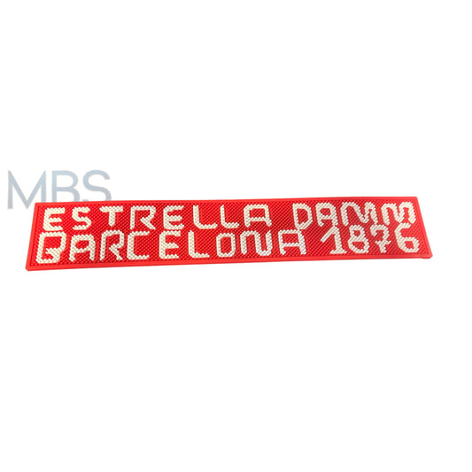 Estrella Damm Barcelona Bar Runner Rubber Mat 61 x 11 x 0.6 cm Brand New