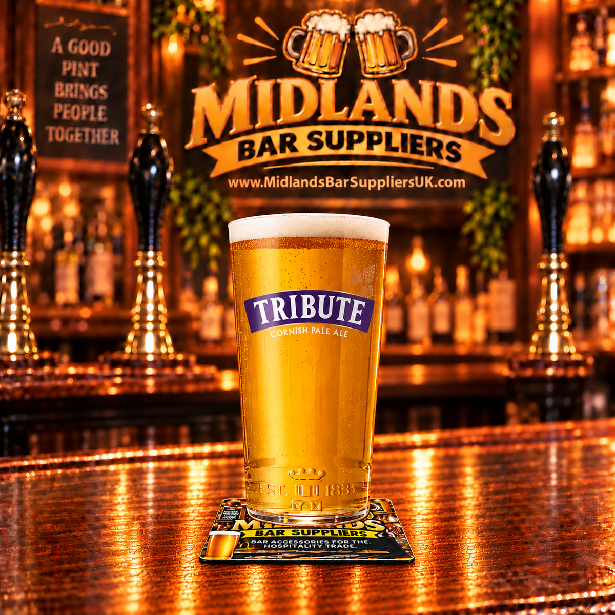 Tribute Ale Pint Glass