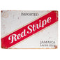 Red Stripe Tin Sign A4 Size
