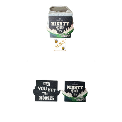 Mighty Moose Ale ‘Have You Met The Moose’ Beer Coasters 100 PACK