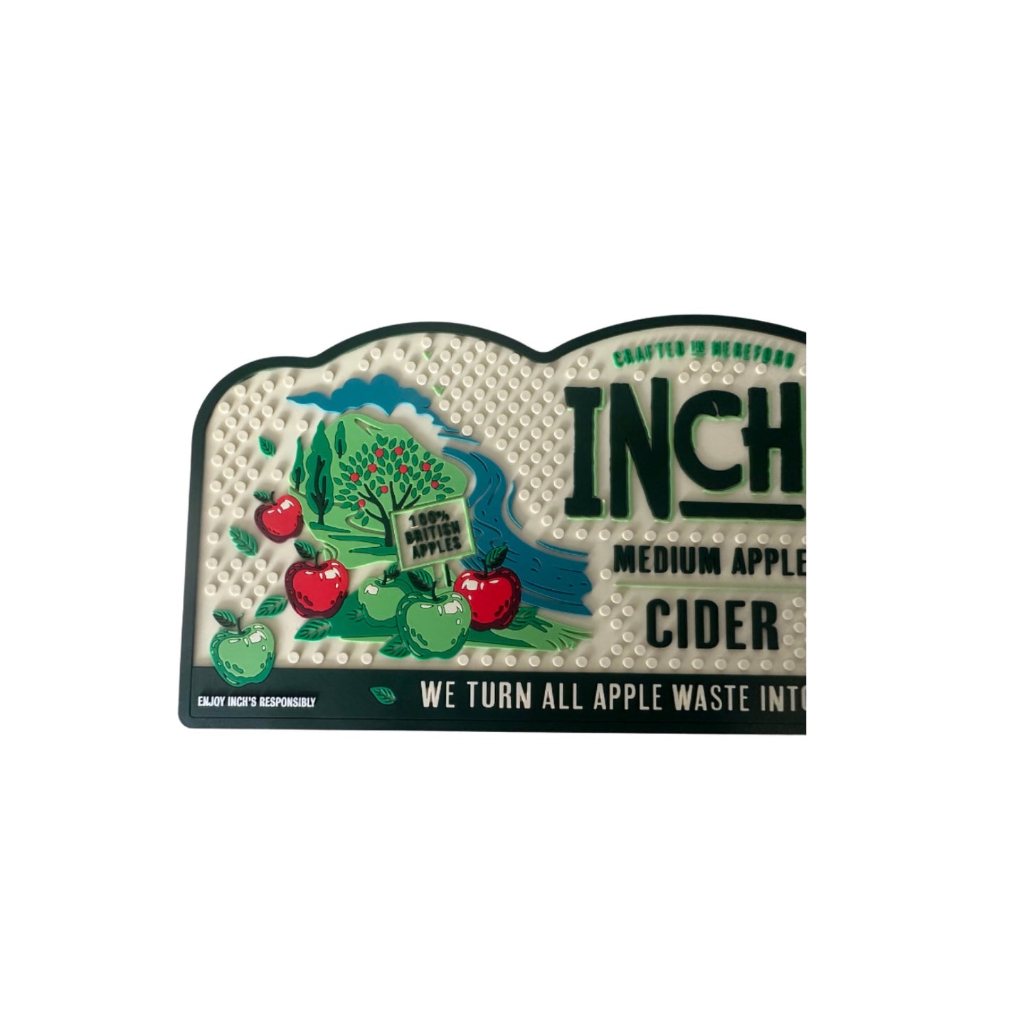 Inches Cider Rubber Bar Runner 35cm X 15cm