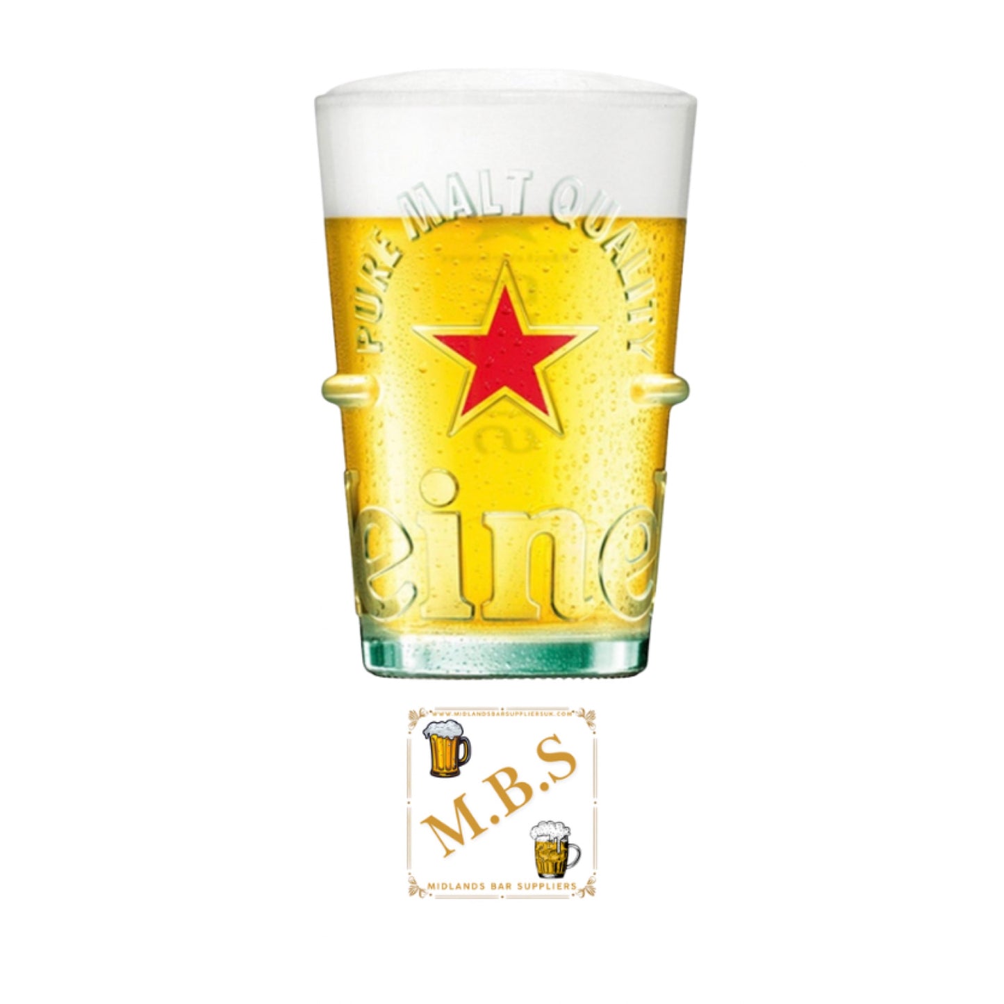 Limited Edition Heineken Silver Pint Glass