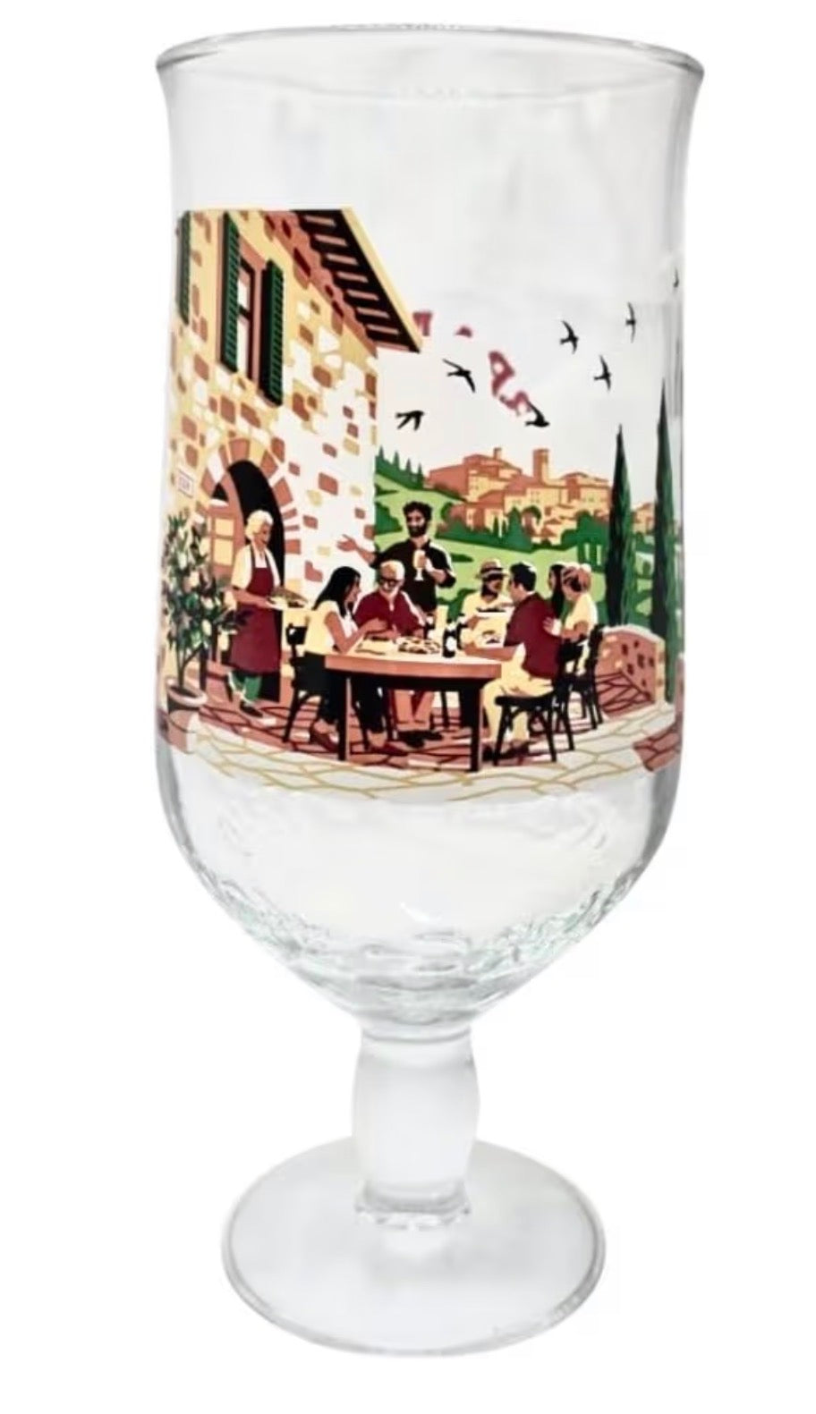 Birra Moretti Limited Edition Glass | 20oz Pint Nucleated Beer Glass | Official Merchandise (Share A Table)