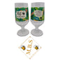 2X Old Mout Cider WWF Habitat Hero Pint Glasses, Tropical Leaf Design Glasses