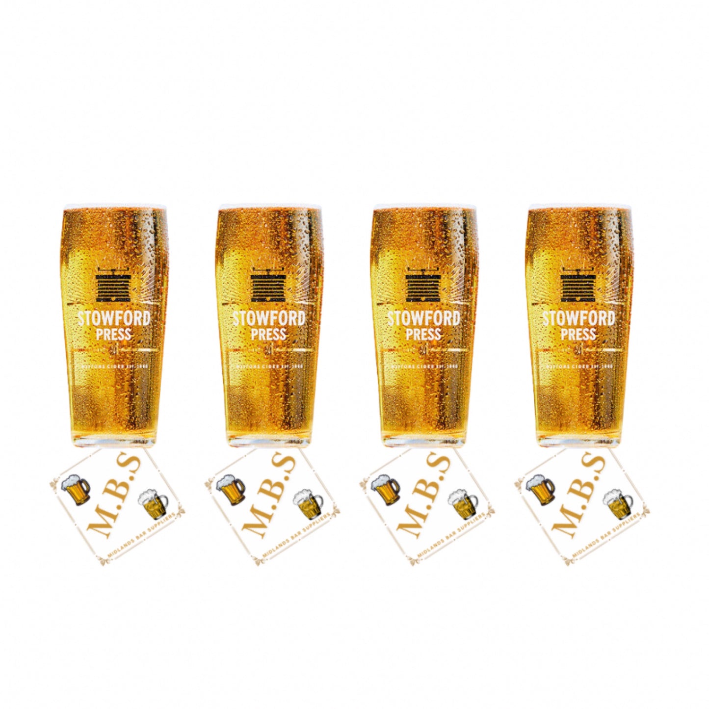 Stowford Press Westons Cider Glasses Set of Four