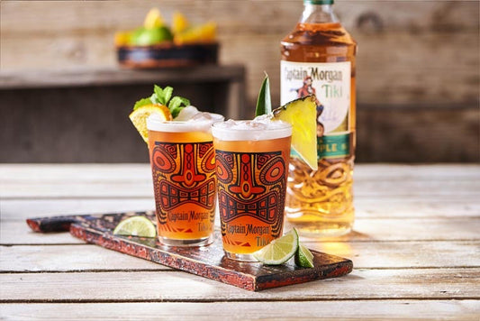 Captain Morgan Tiki Glasses Set Of 2 £8.99
