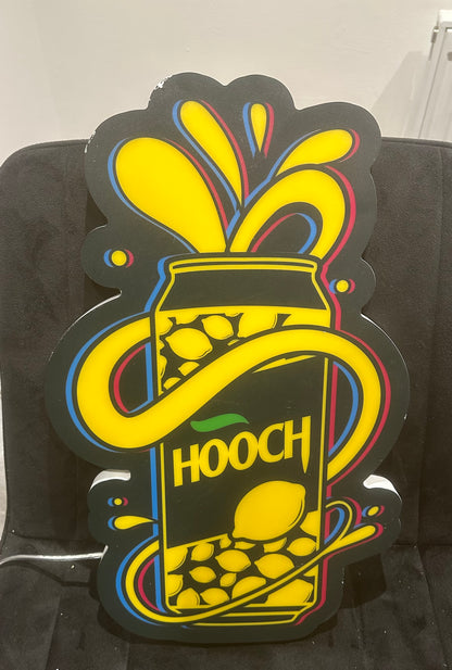Rare Hooch LED Light Up Sign 50cm X 31cm