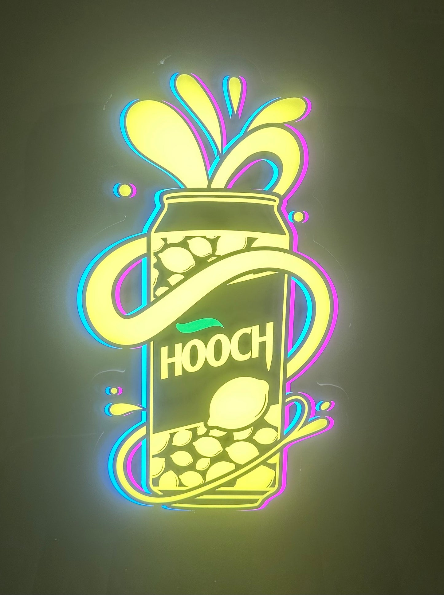 Rare Hooch LED Light Up Sign 50cm X 31cm