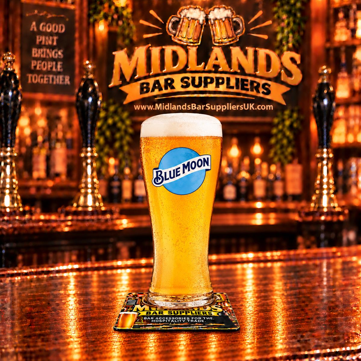 Bluemoon Pint Glass