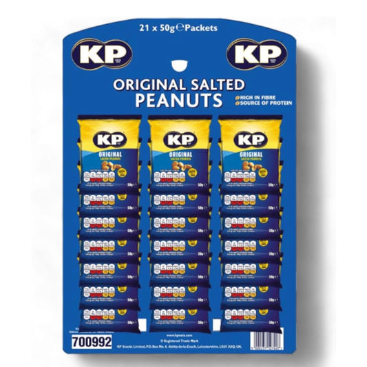 KP Original Salted Peanuts Pub Card 21x50g
