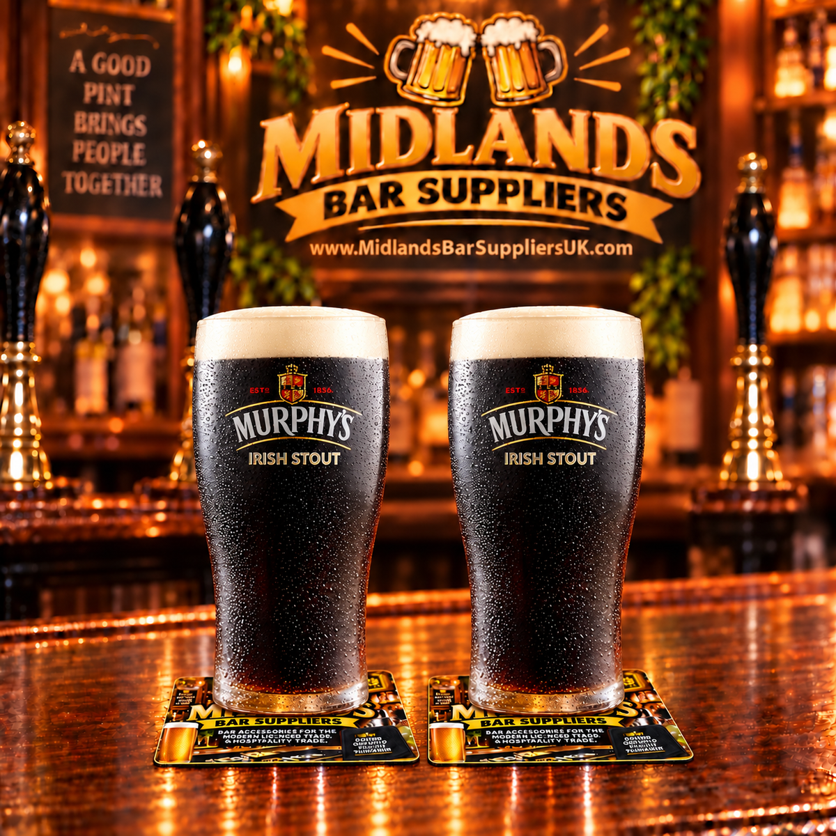 Murphy’s Stout Pint Glasses Set of 2