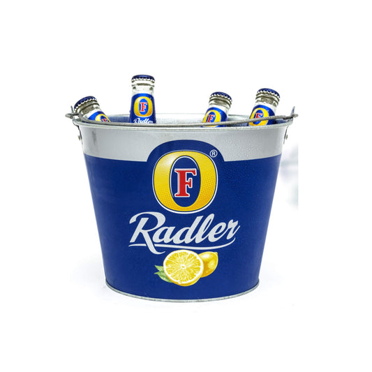 Branded Fosters Radler Metal Ice Bucket / Home Pub Bar / Party / Drinks Cooler