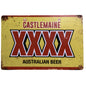 Castlemaine XXXX Tin Sign A4 Size