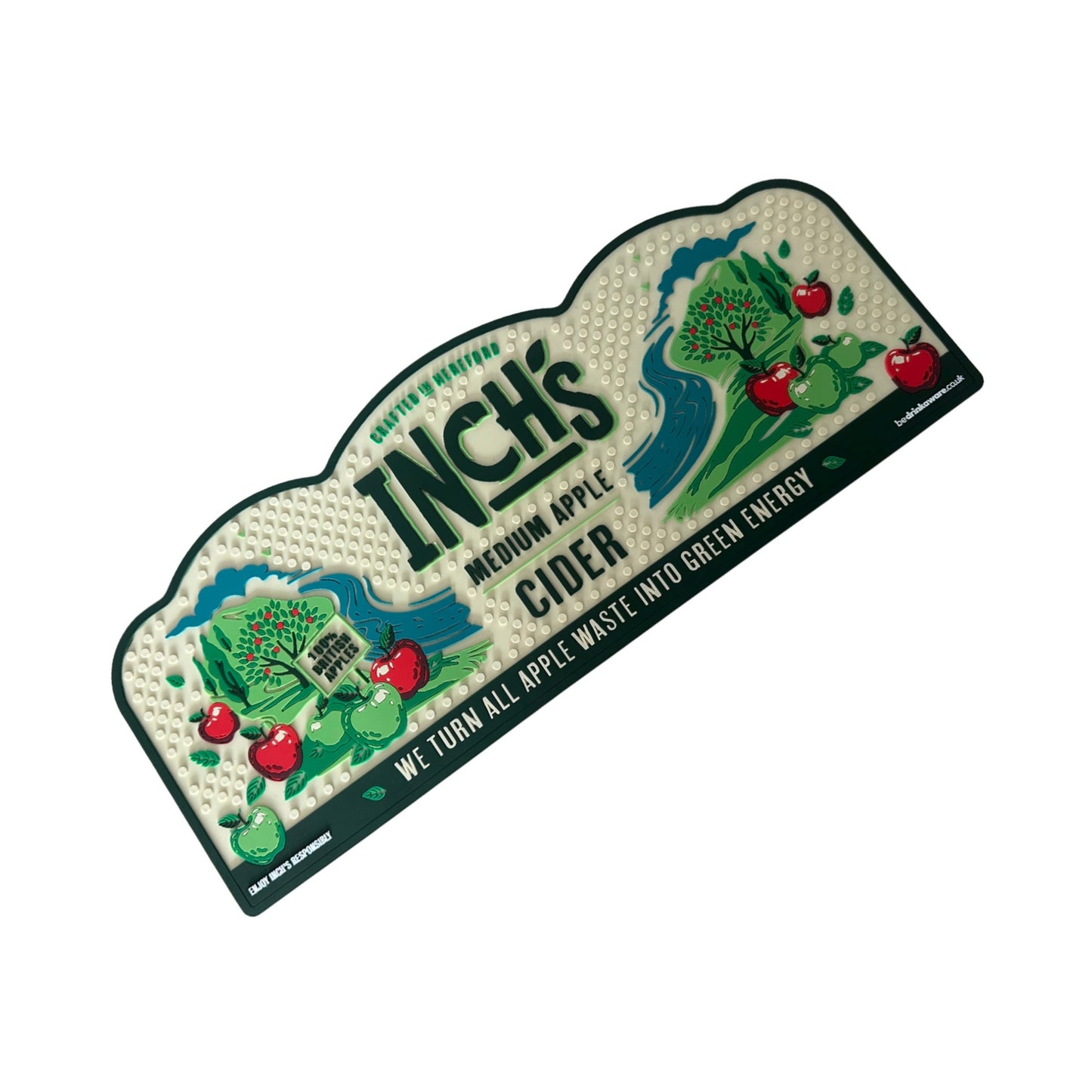 Inches Cider Rubber Bar Runner 35cm X 15cm