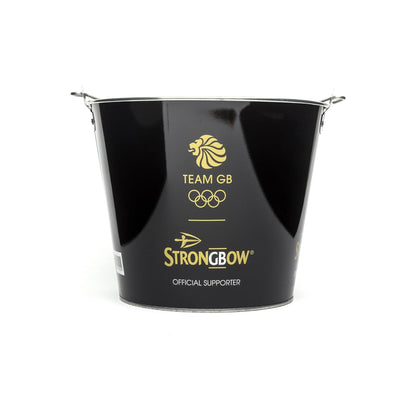 Branded Strongbow Metal Ice Bucket / Home Pub Bar / Party / Drinks Cooler