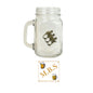 Monkey Shoulder Whisky Mason Jar Glass with Handle