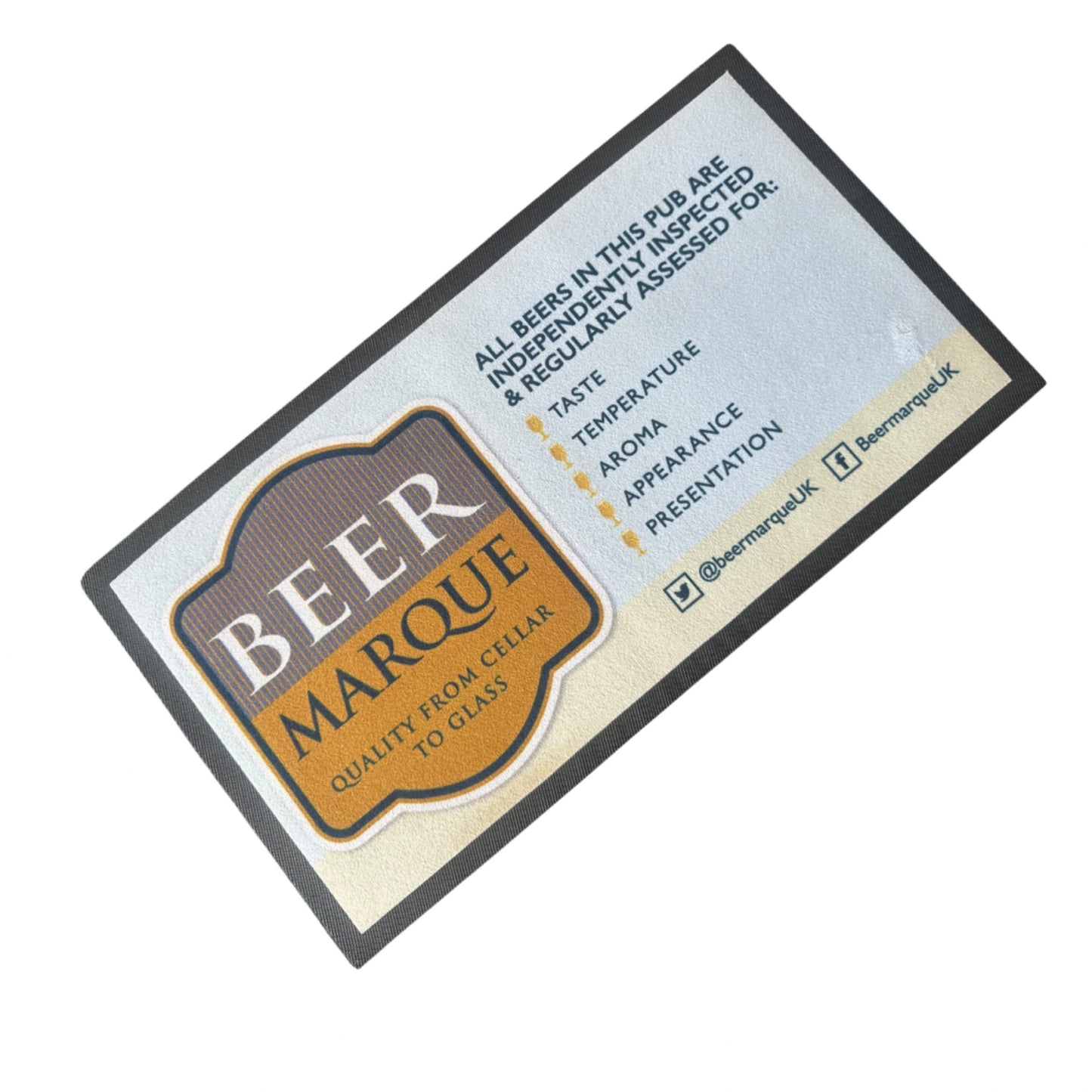 Beer Marque Rubber Bar Runner 43cm x 23cm