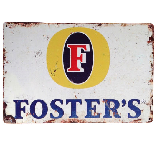 Fosters Tin Sign A4 Size