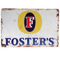 Fosters Tin Sign A4 Size