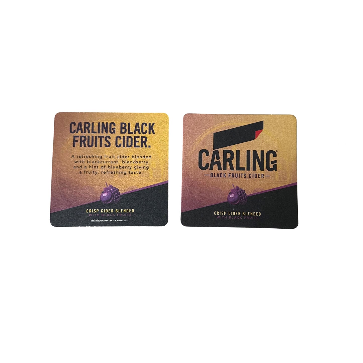 Carling Black Fruits Cider Beer Coasters 100 PACK