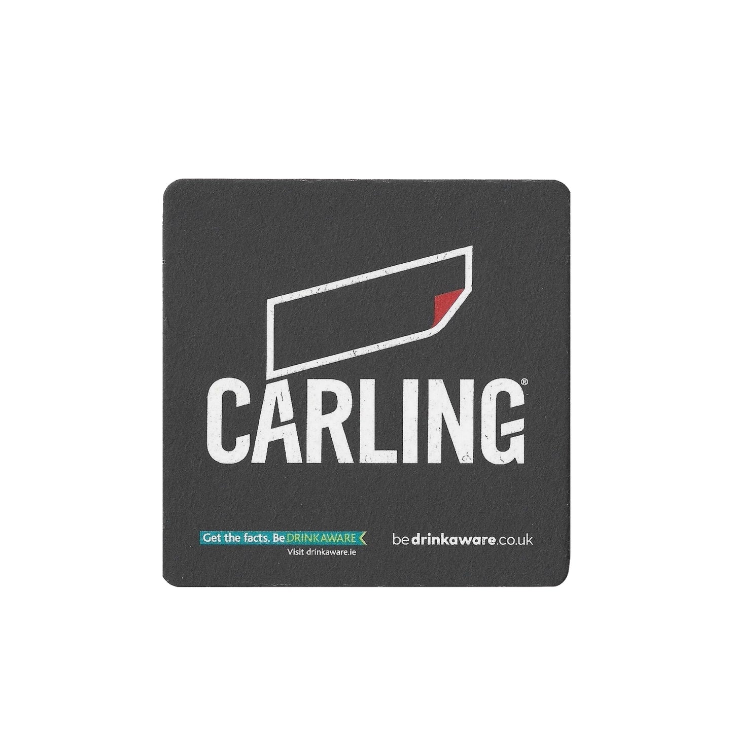 Carling Half Pint Beer Glasses (Set of Two) with 10 x Branded Beer Coasters, Burton-on-Trent, Traditional Pint Glass Design