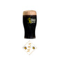 Forged Irish Stout Premium Pint Glass with Midlands Bar Suppliers Thin Beer Coaster