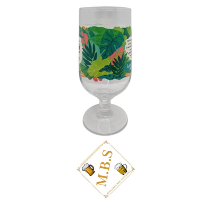 2X Old Mout Cider WWF Habitat Hero Pint Glasses, Tropical Leaf Design Glasses