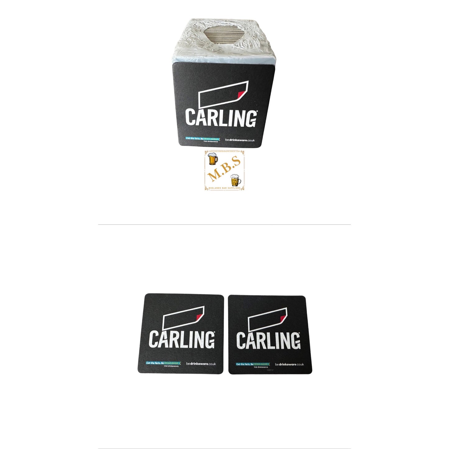 Carling Beer Coasters 100 PACK