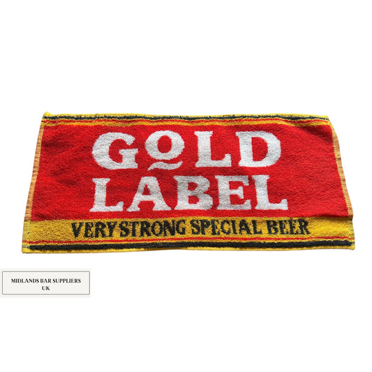 Gold Label Bar Beer Towel