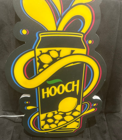 Rare Hooch LED Light Up Sign 50cm X 31cm