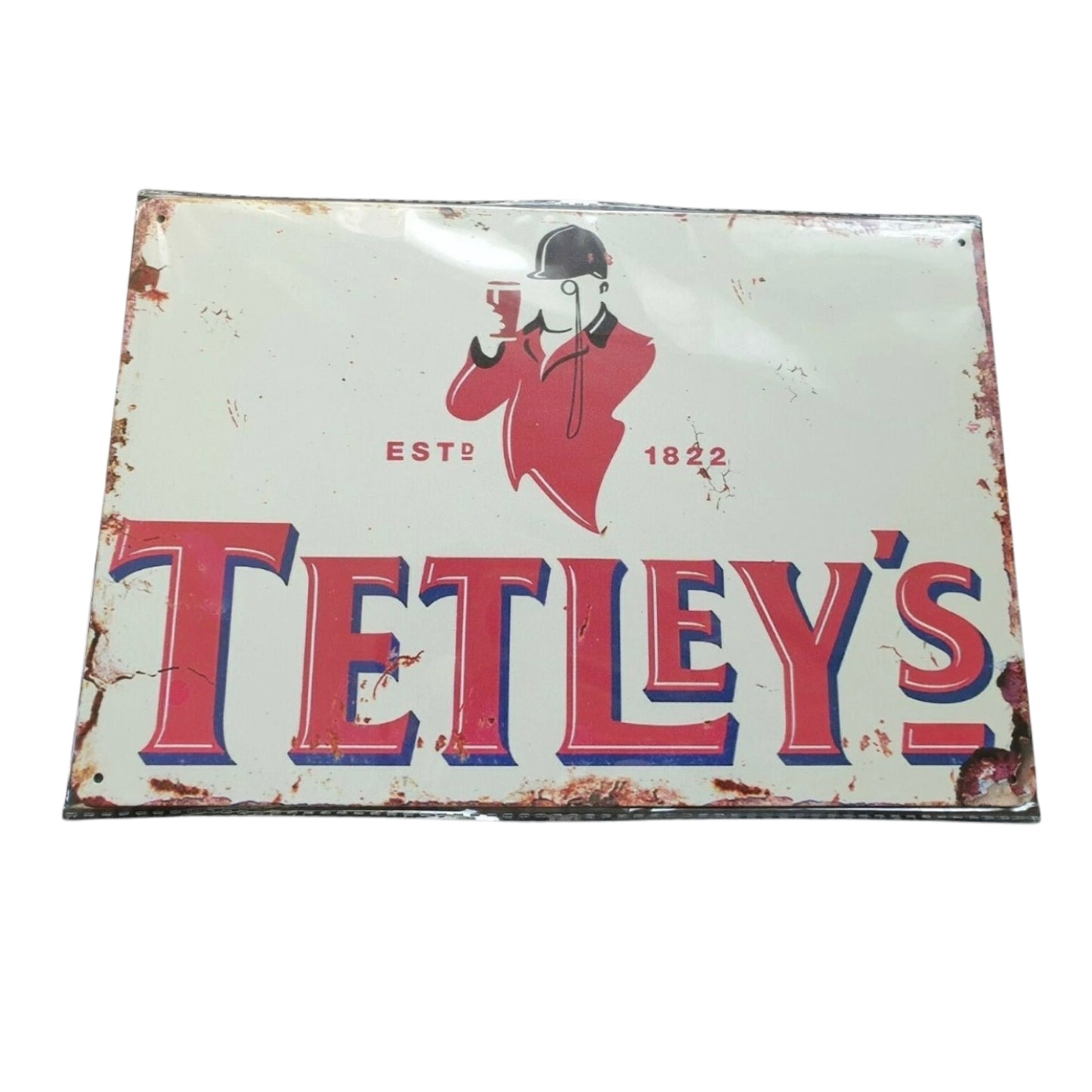 Tetley’s Tin Sign A4 Size