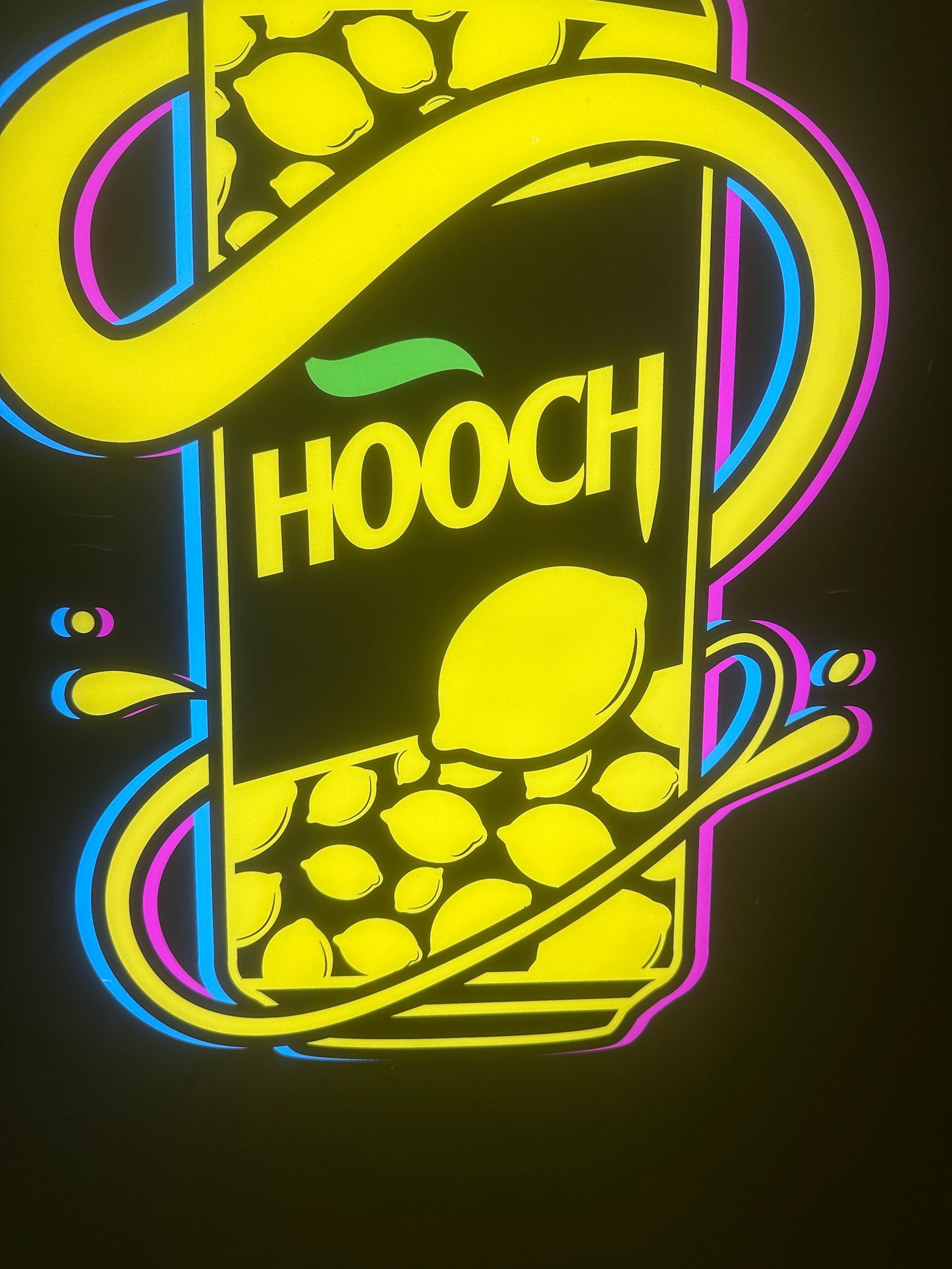 Rare Hooch LED Light Up Sign 50cm X 31cm