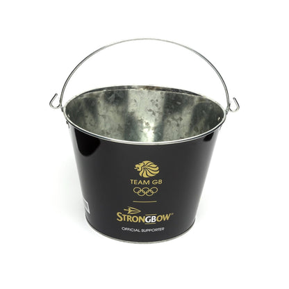 Branded Strongbow Metal Ice Bucket / Home Pub Bar / Party / Drinks Cooler