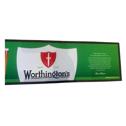 Worthington’s Bitter Rubber Bar Runner 88cm X 24cm