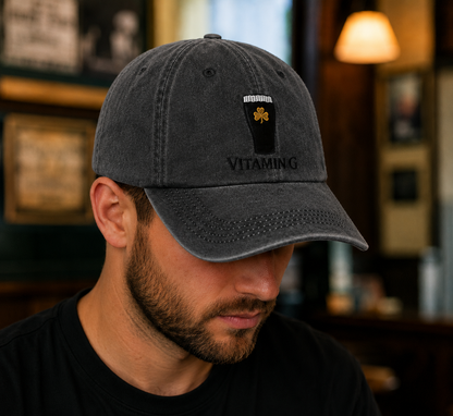 Guinness - Vitamin G Hat - Black Colour - Adjustable Size - Unisex