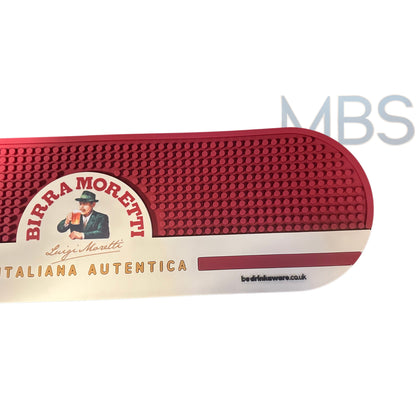 Birra Moretti Rubber Bar Runner Beer Drip Mat Wetstop  50 x 14.5 x 0.8 cm NEW