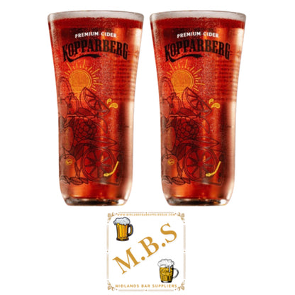 Kopparberg Premium Cider Pint Glasses, 2025 Edition, Set of 2