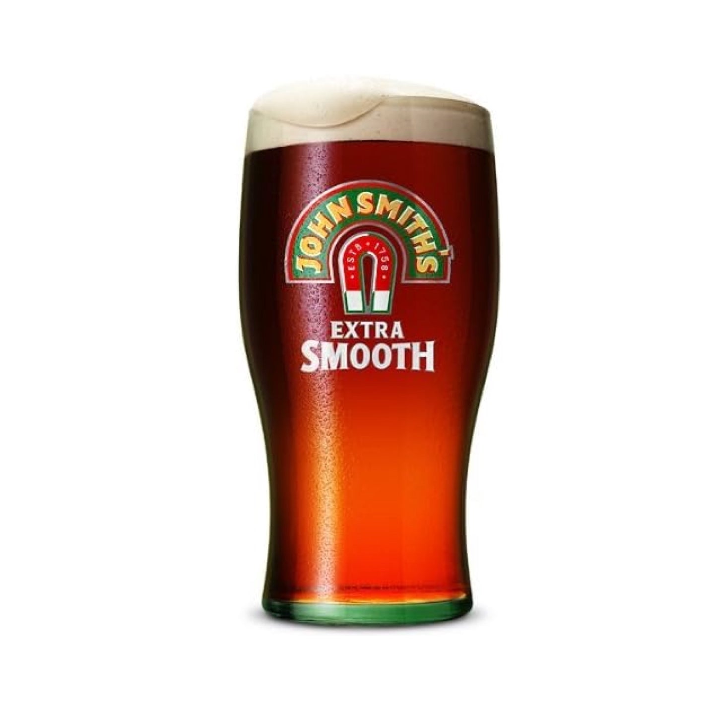 John Smith's Extra Smooth Beer Glasses, Traditional Pint Glass Set of 4 Glasses, Plus 10 Beer Coasters