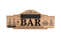 Personalised Wood Effect Bar Sign