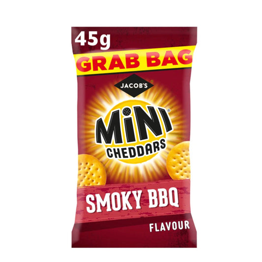 Jacobs Mini Cheddars Smokey BBQ Grab Bag (30 Pack)