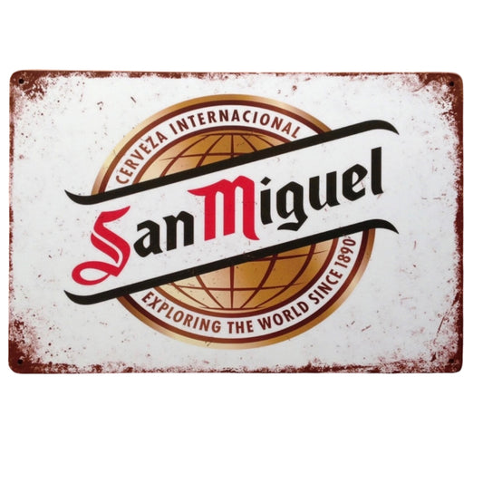 San Miguel Tin Sign A4 Size