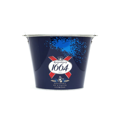 Branded Kronenbourg 1664 Metal Ice Bucket / Home Pub Bar / Party / Drinks Cooler