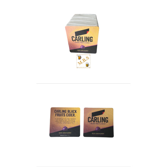 Carling Black Fruits Cider Beer Coasters 100 PACK