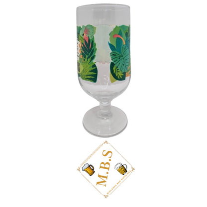 2X Old Mout Cider WWF Habitat Hero Pint Glasses, Tropical Leaf Design Glasses