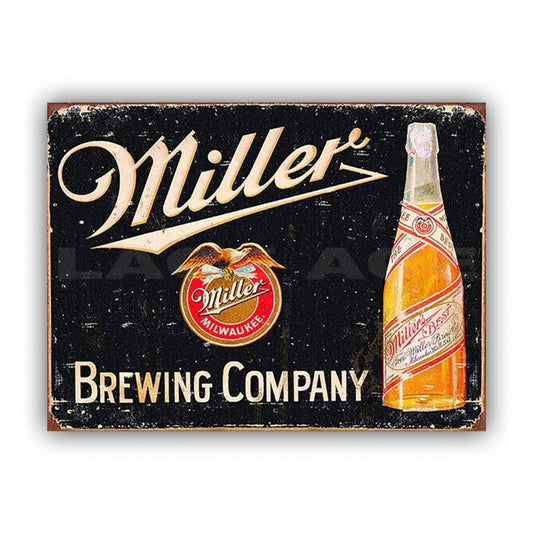 Miller Tin Sign A4 Size