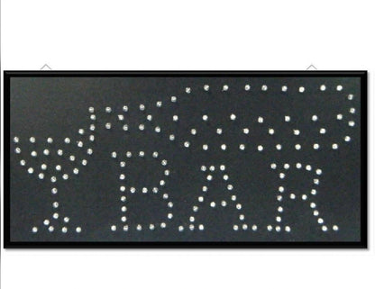 Led Bar Sign Pub Club Window Display Light - Black