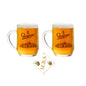 2 X Beer Glasses Staropramen Beer Tankard 570ml Nucleated Tankard CE Marked